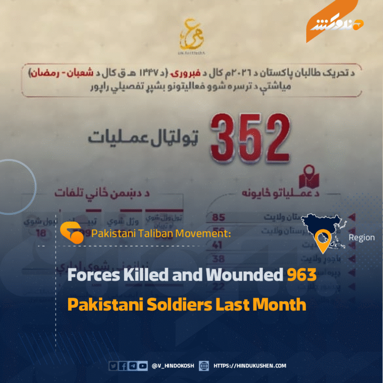 Pakistani Taliban Movement: Forces Killed and Wounded 963 Pakistani Soldiers Last Month