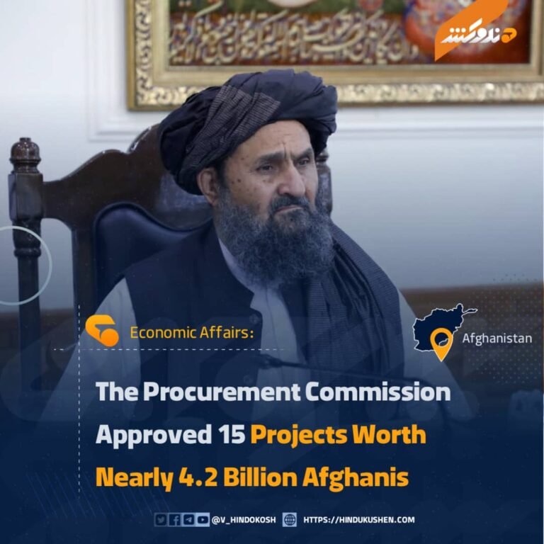 The Procurement Commission Approved 15 Projects Worth Nearly 4.2 Billion Afghanis
