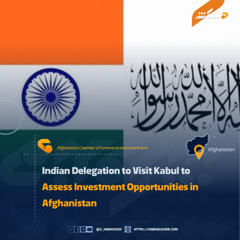 Indian Delegation to Visit Kabul to Assess Investment Opportunities in Afghanistan