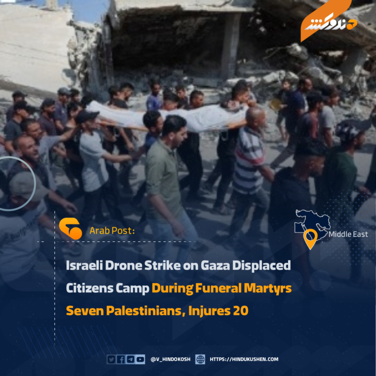 Israeli Drone Strike on Gaza Displaced Citizens Camp During Funeral Martyrs Seven Palestinians, Injures 20