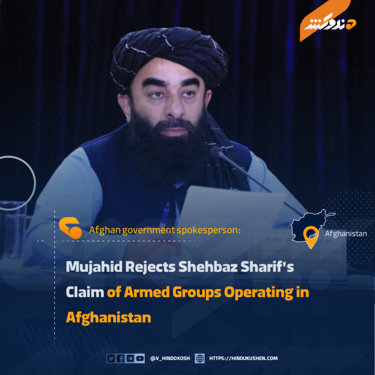 Mujahid Rejects Shehbaz Sharif’s Claim of Armed Groups Operating in Afghanistan