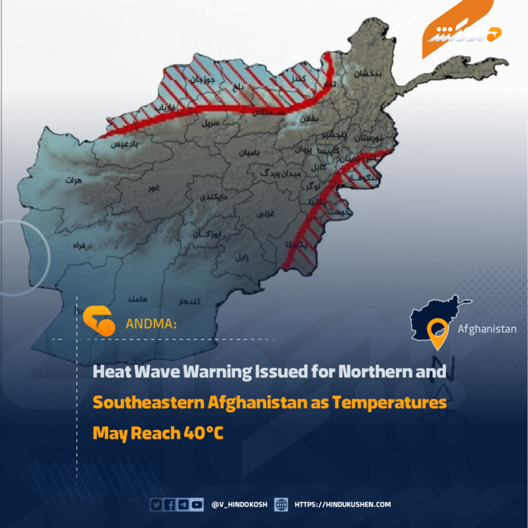 Heat Wave Warning Issued for Northern and Southeastern Afghanistan as Temperatures May Reach 40°C