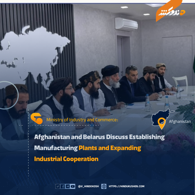 Afghanistan and Belarus Discuss Establishing Manufacturing Plants and Expanding Industrial Cooperation